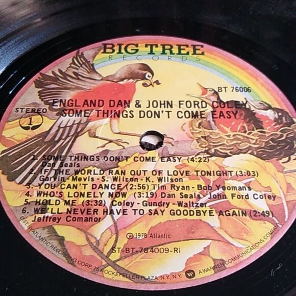 Some Things Don't Come Easy Vinyl Record - Picture 1 of 11